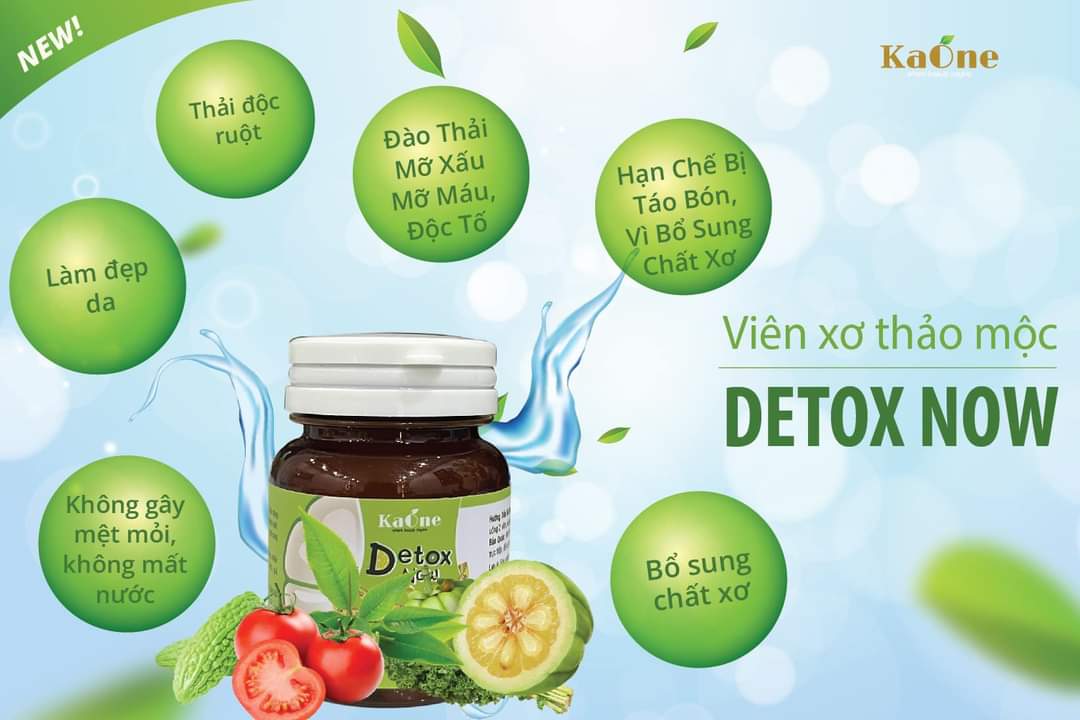 Detox Now hỗ trợ giảm mỡ - bổ sung chất xơ chiết xuất từ củ quả và rau xanh 1