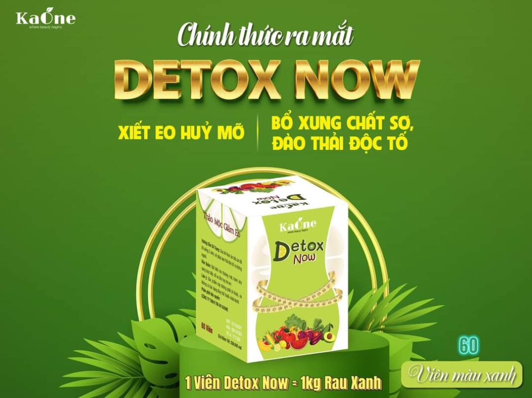 Detox Now cung cấp chất xơ rau xanh - đốt cháy mỡ thừa toàn thân